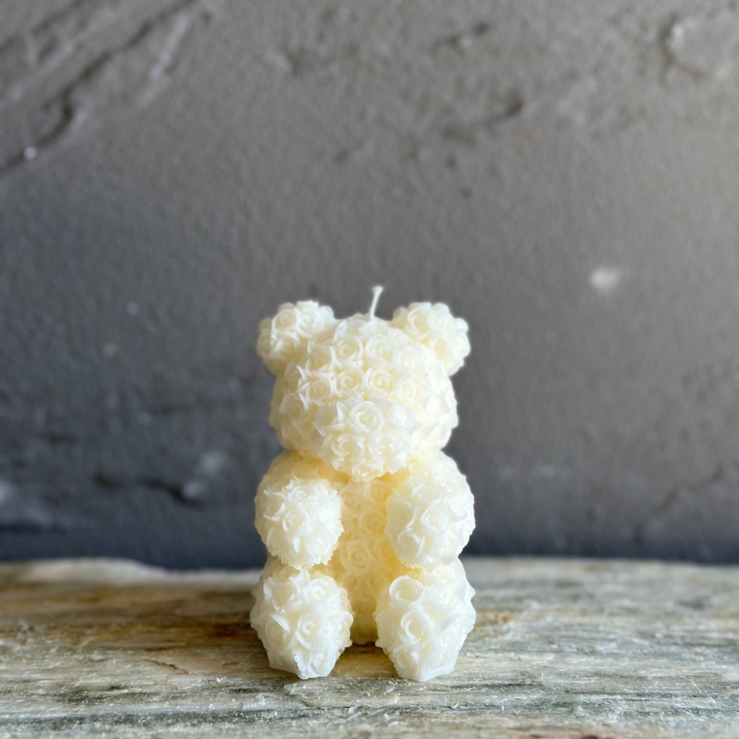 Teddy Bear Rose Candle