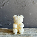 Soft Rose Bear Candle