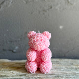 Soft Rose Bear Candle