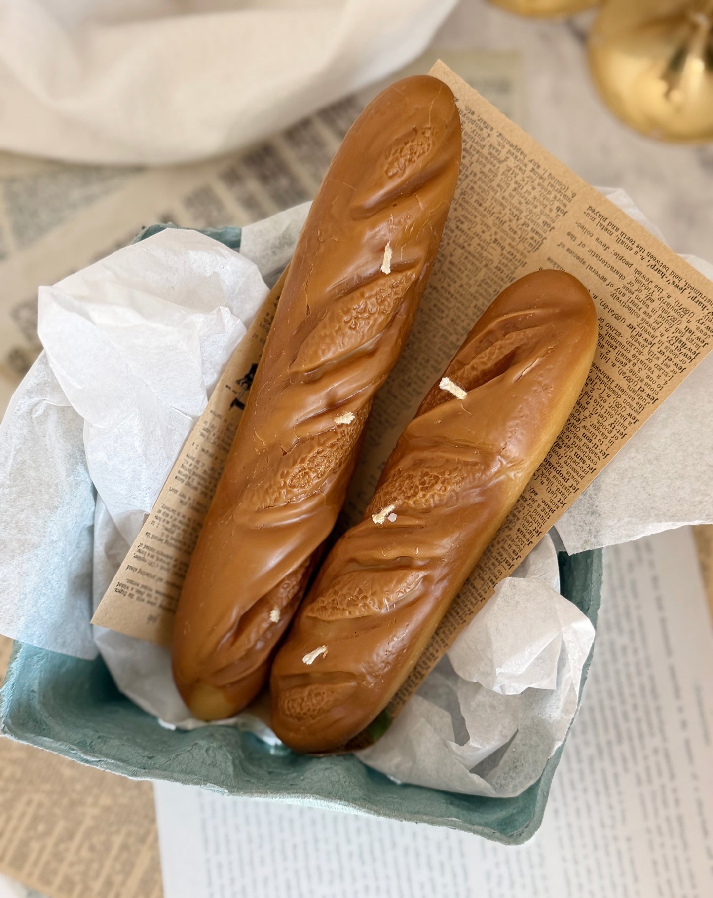 French Baguette Candle