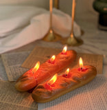 French Baguette Candle | Handmade Bakery Candle | Realistic Bread Candle Decor | Food Shaped Soy Wax Candle