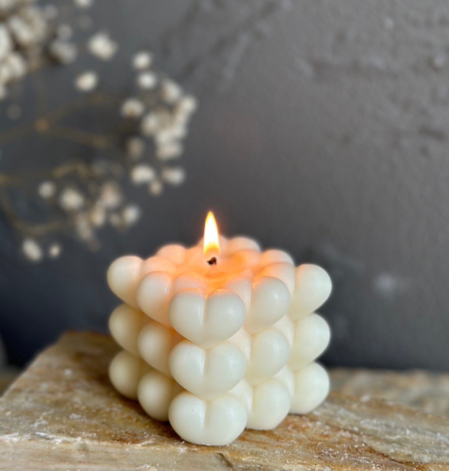 Soy Wax Valentine’s Day Candle – Rose Bear, Heart, Love Pillar | Romantic Gift