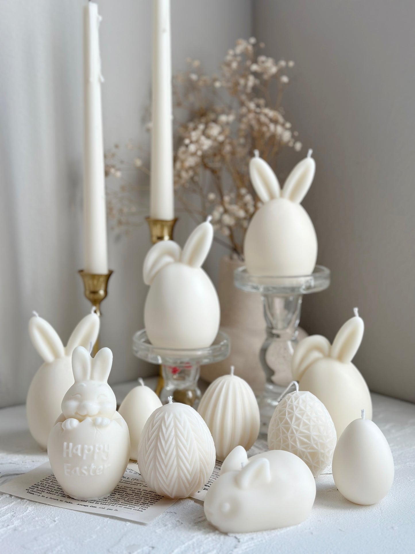 Easter Bunny Egg Candle, Greek Easter candle