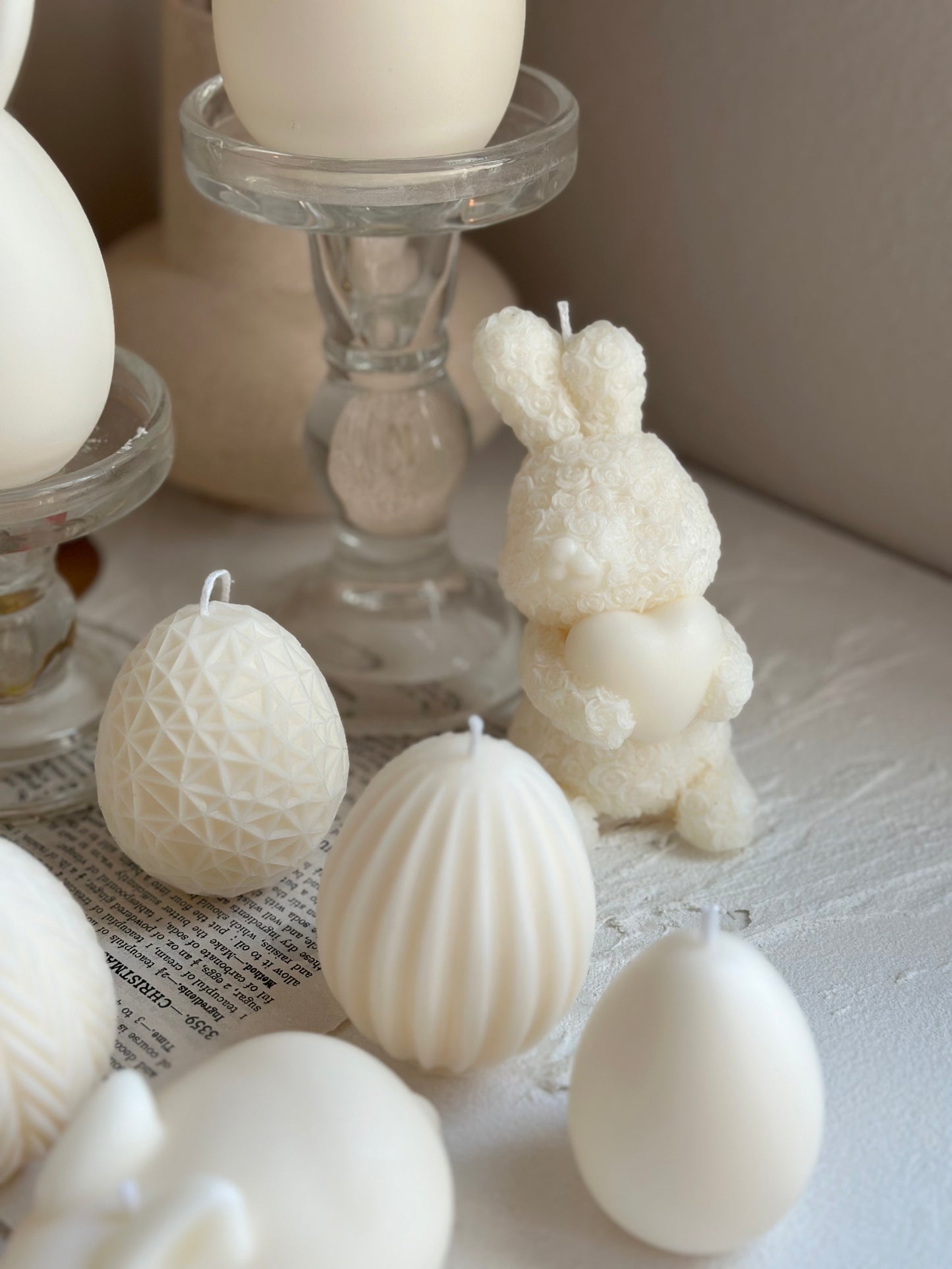 Easter Bunny Egg Candle, Greek Easter candle