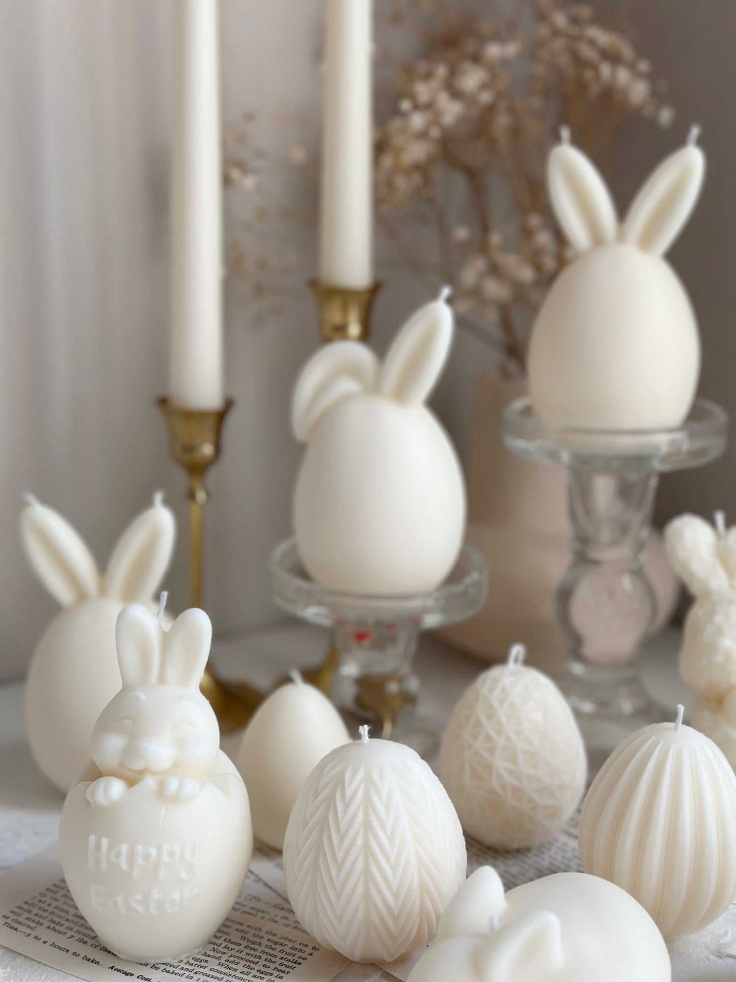 Easter Bunny Egg Candle, Greek Easter candle