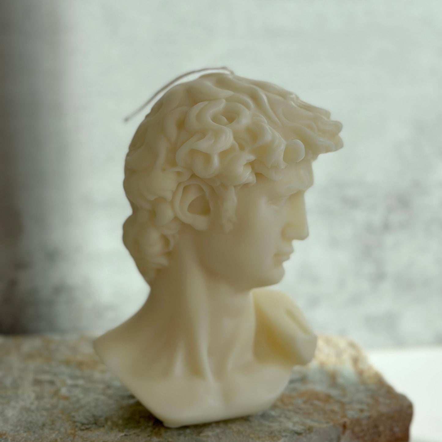 David Statue Candle