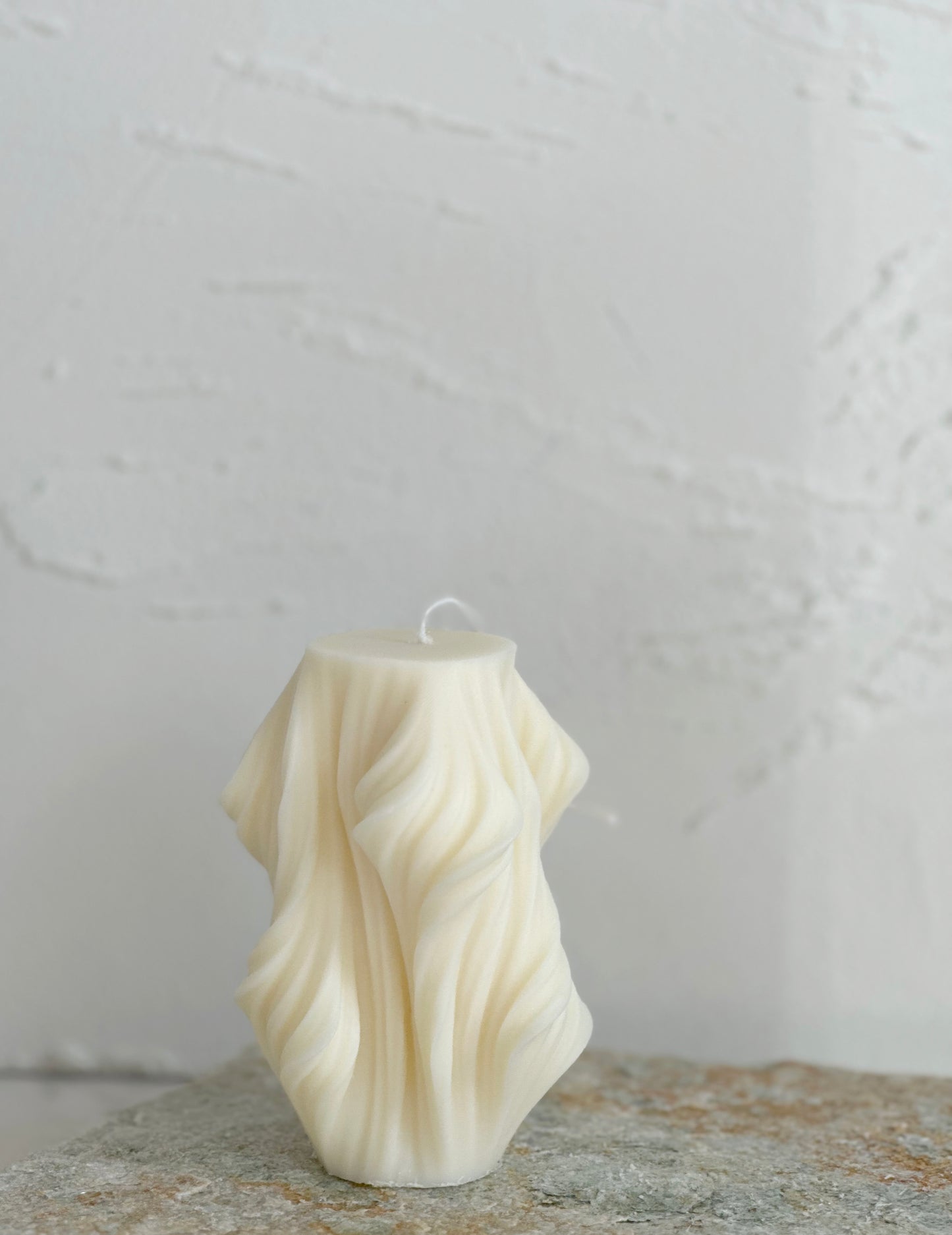 Sculpted Wave Candle