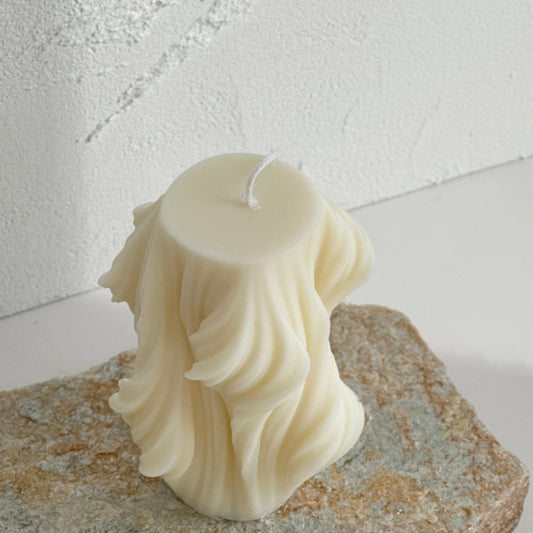 Sculpted Wave Candle