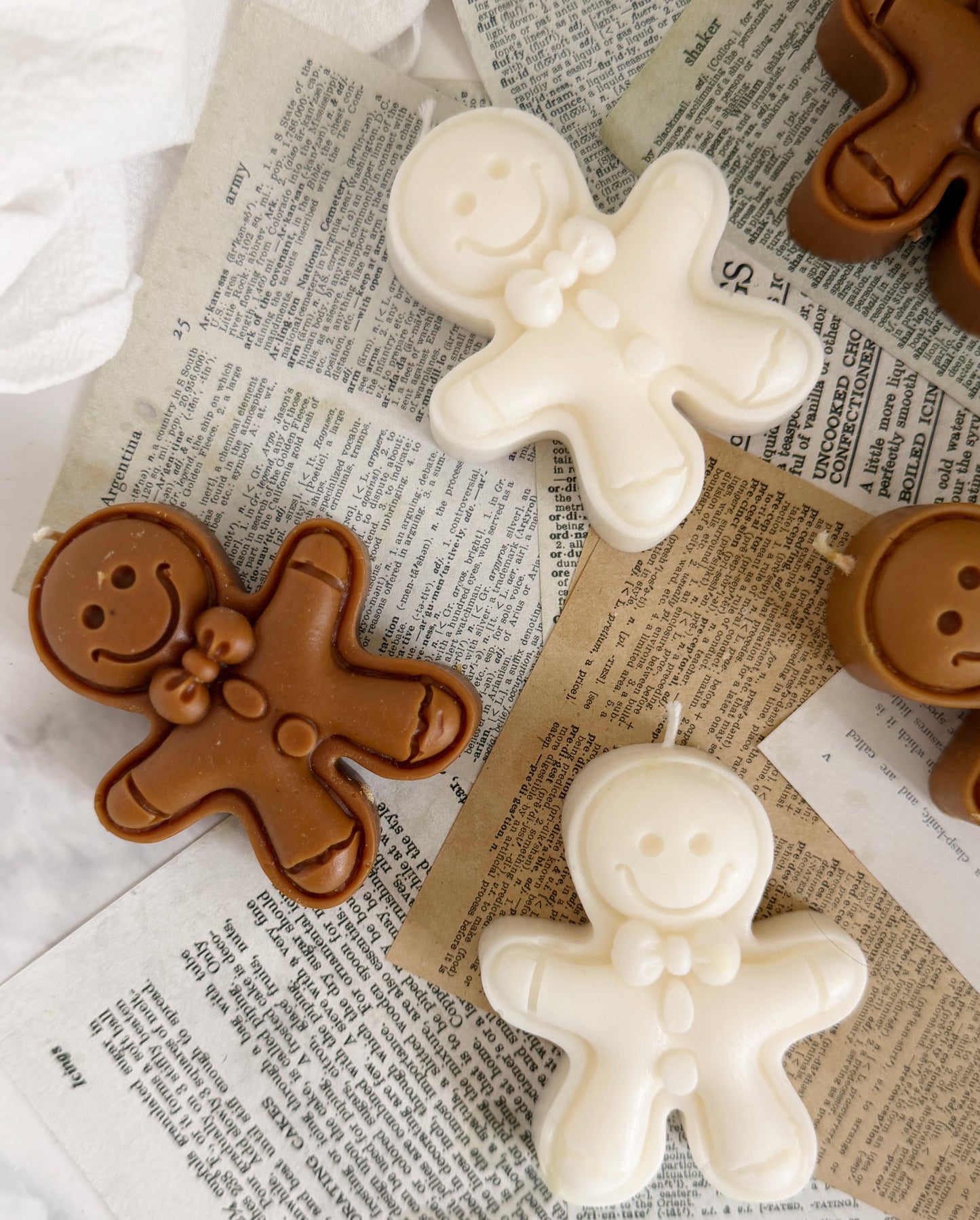 Gingerbread Man Candle