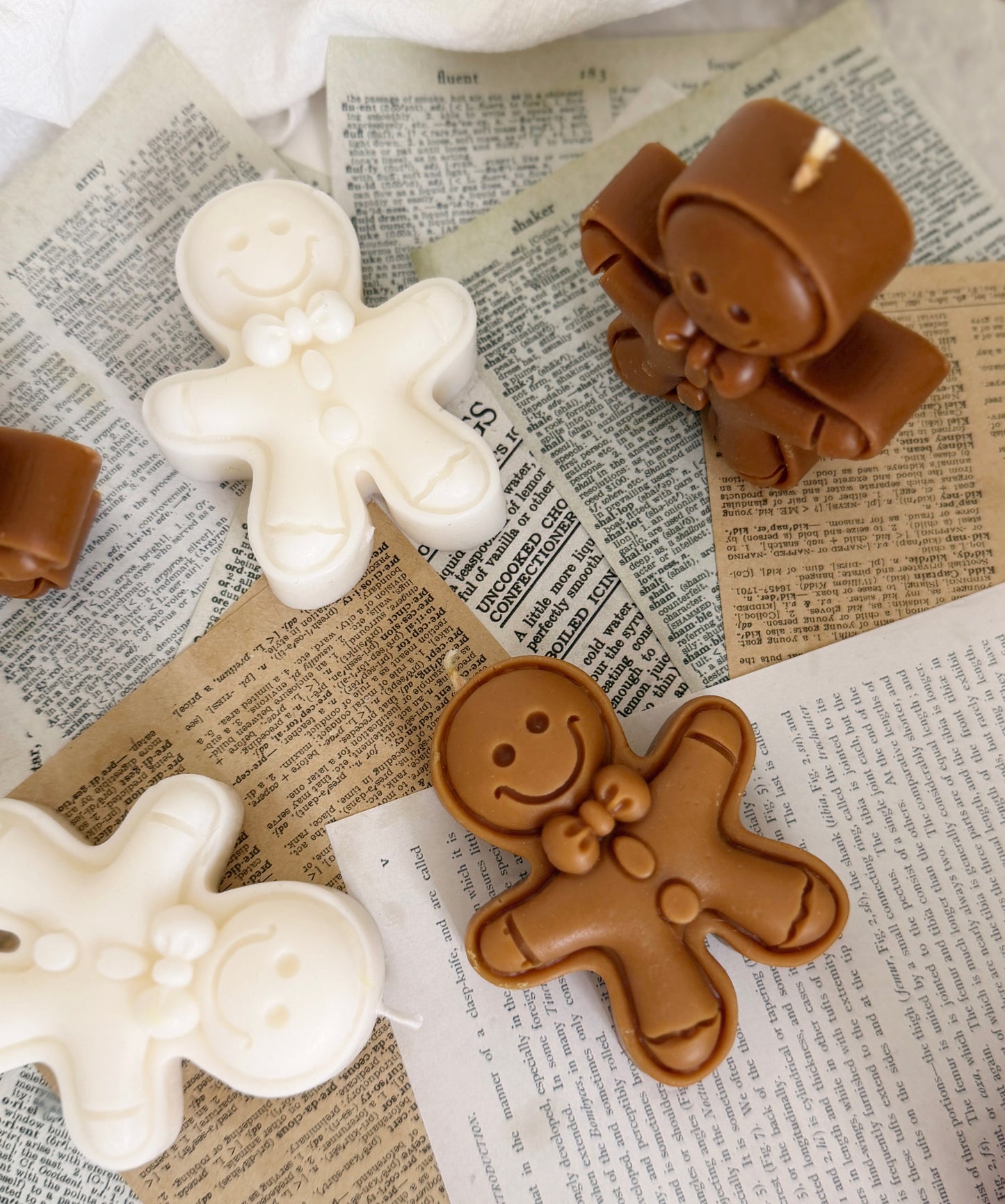 Gingerbread Man Candle
