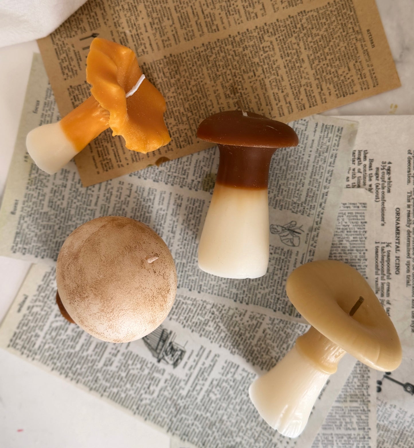 Decorative Mushroom Candle Sets