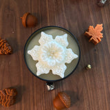 Winter Snowflake Metal Jar Candle / 8oz