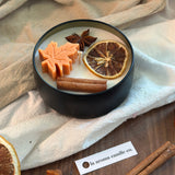 Autumn Leaf Design Candle Jar/ 8oz