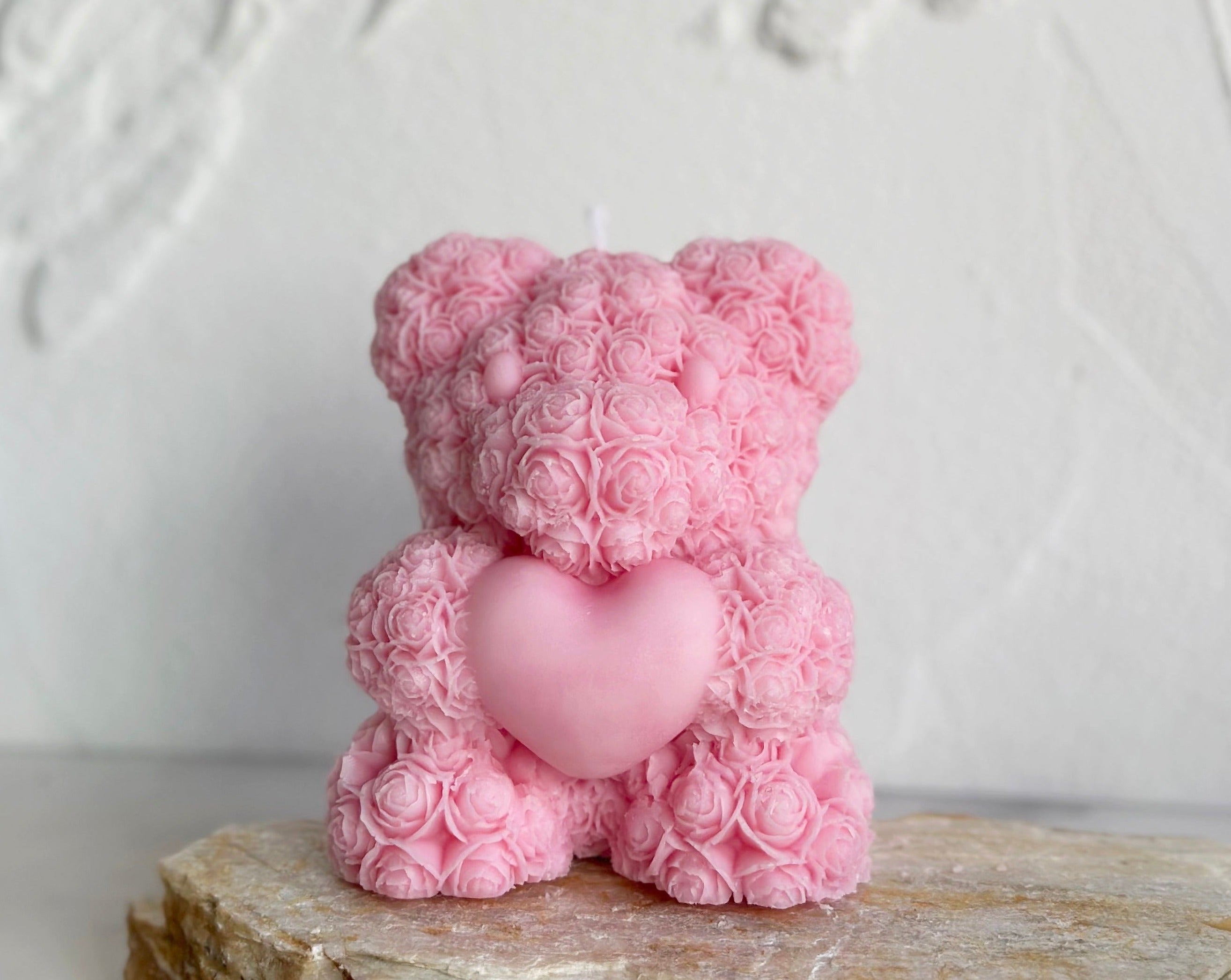 Teddy Bear Rose Candle LA AROMA CANDLE CO. Teddy Bear Rose Candle LA AROMA CANDLE CO.