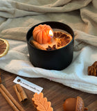 Fall Pumpkin Design Candle Jar/ 8oz