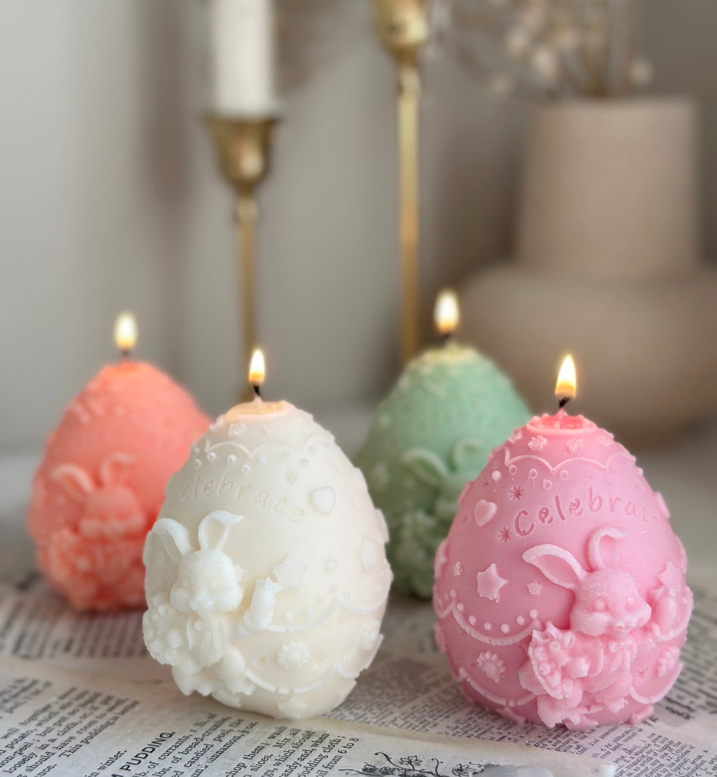 "Celebrate" Easter Candle