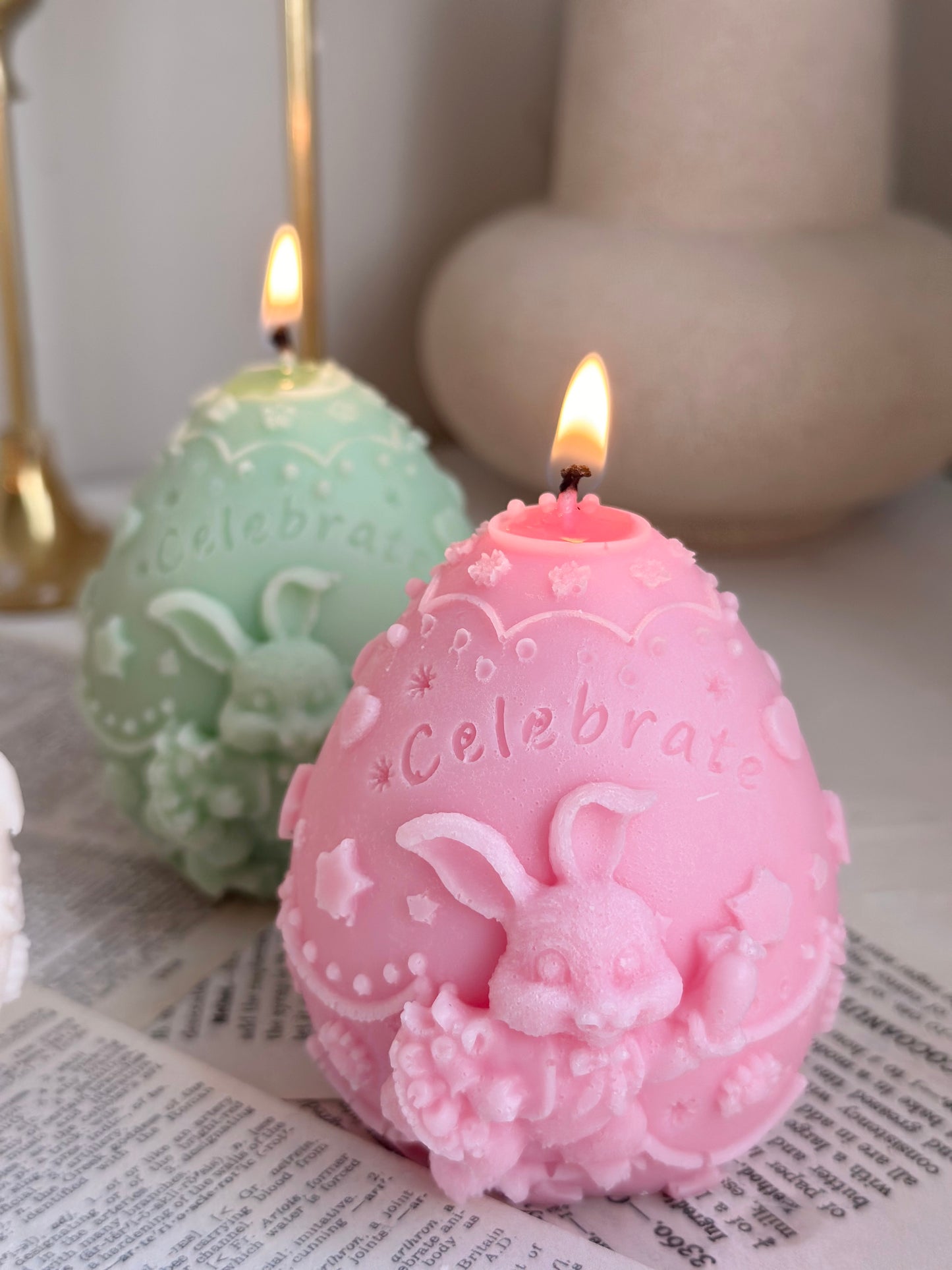 "Celebrate" Easter Candle