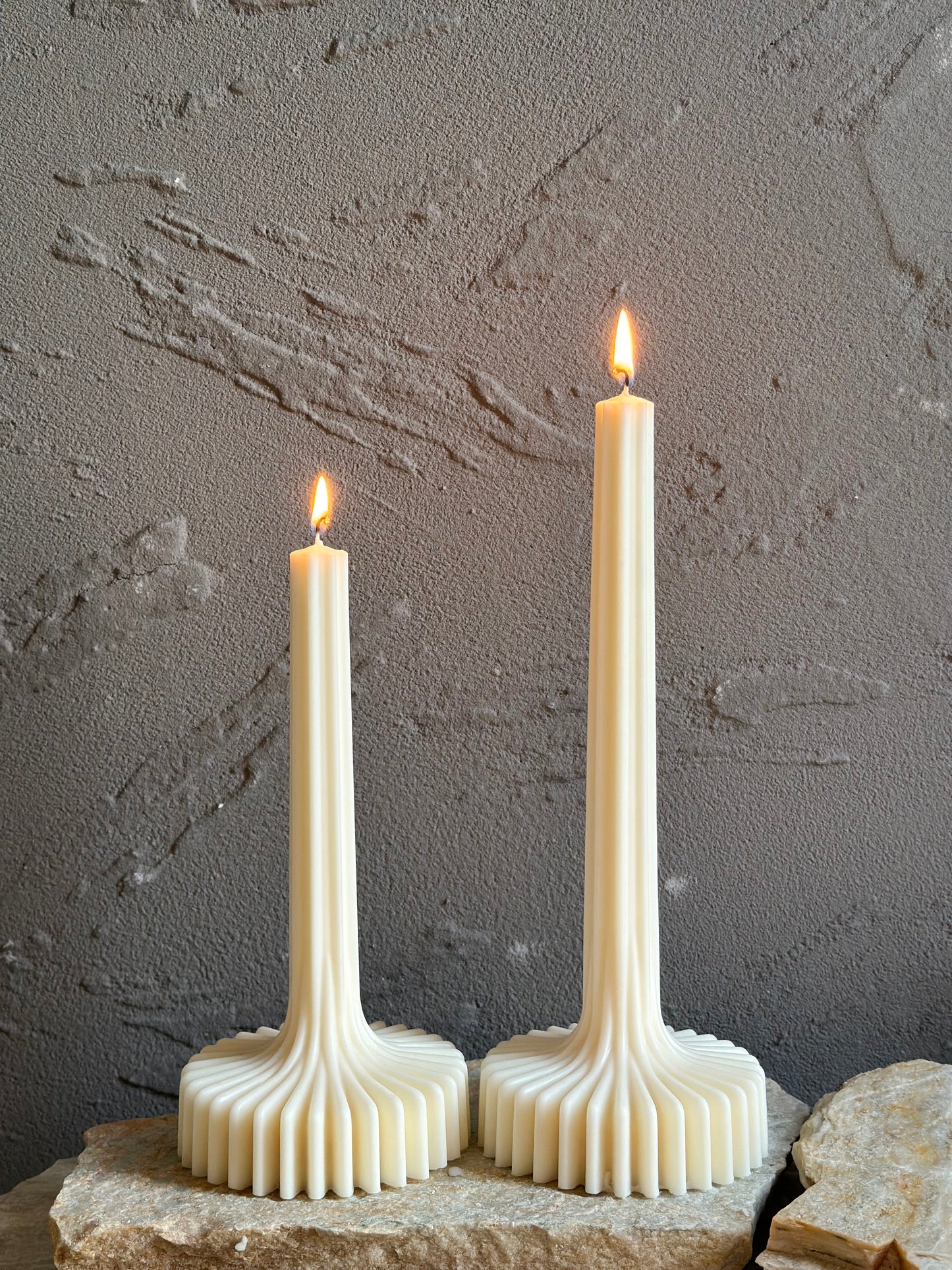 Unique Sculptural Pillar Candle