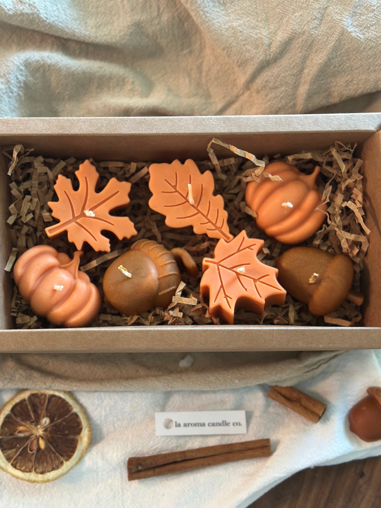Autumn Leaf Design Candle Box