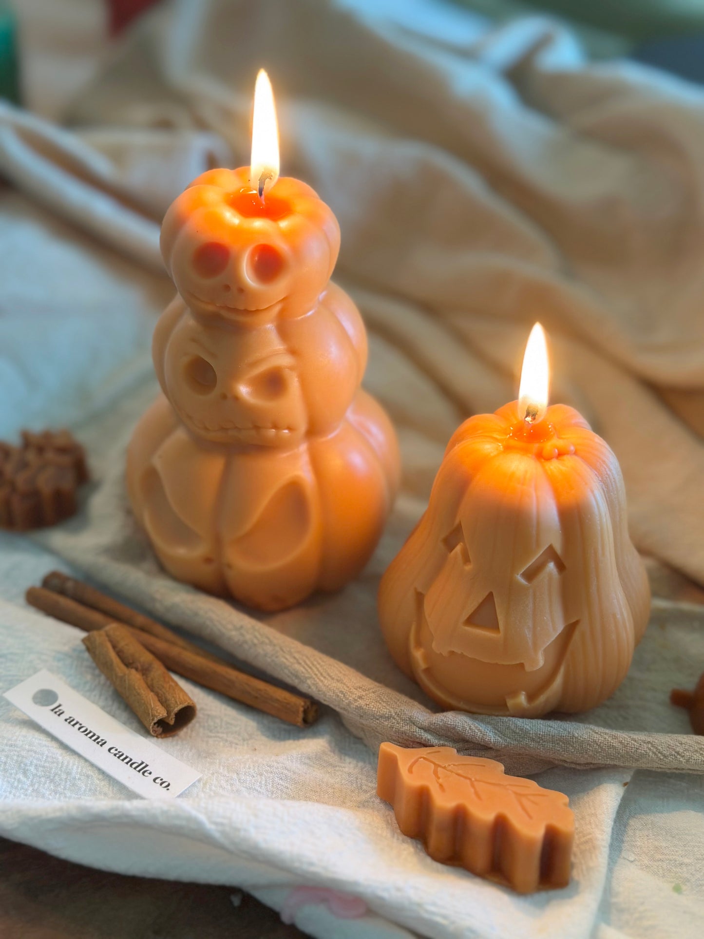 Halloween Pumpkin Candles