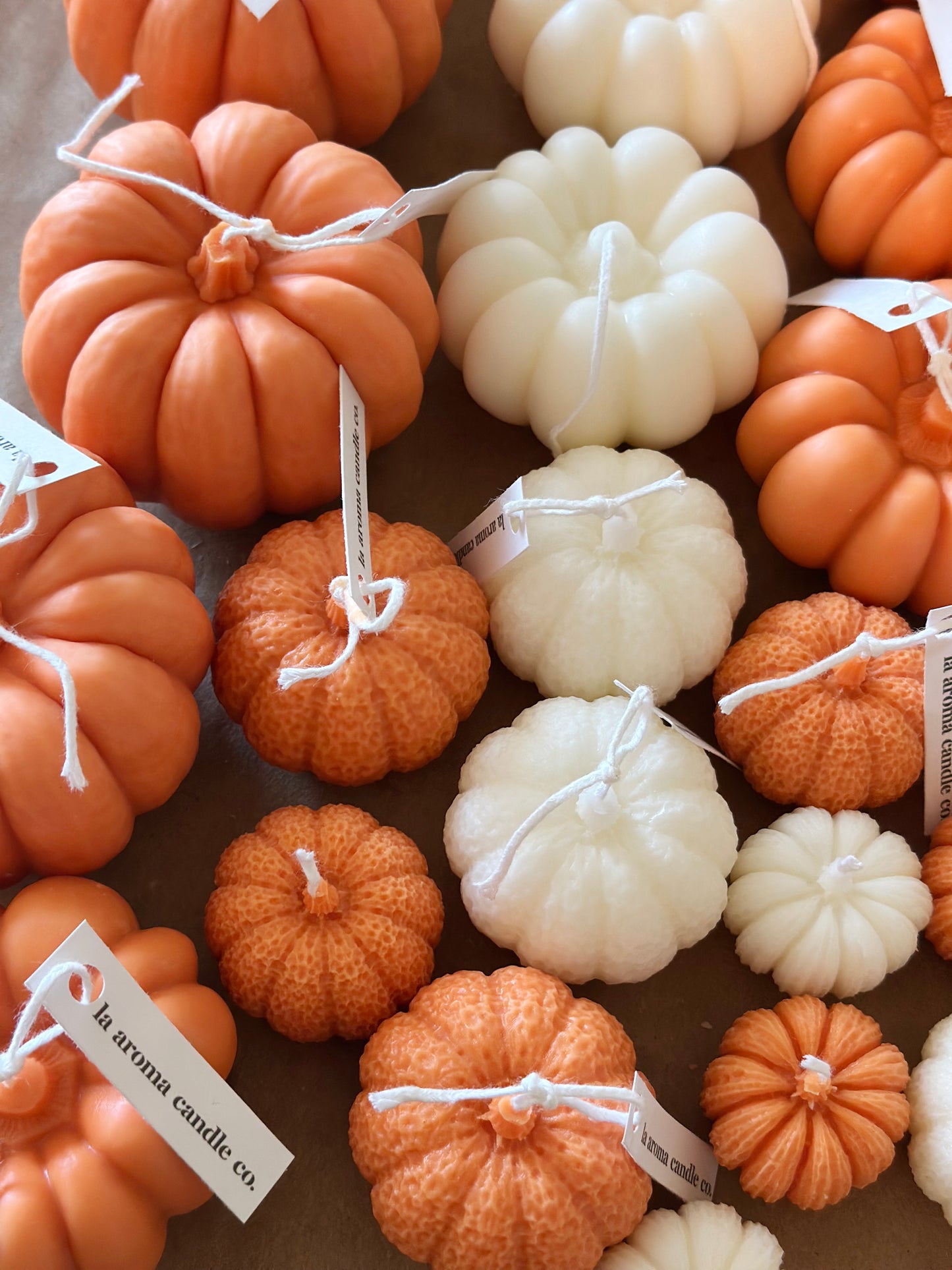 Harvest Pumpkin Shaped Candles