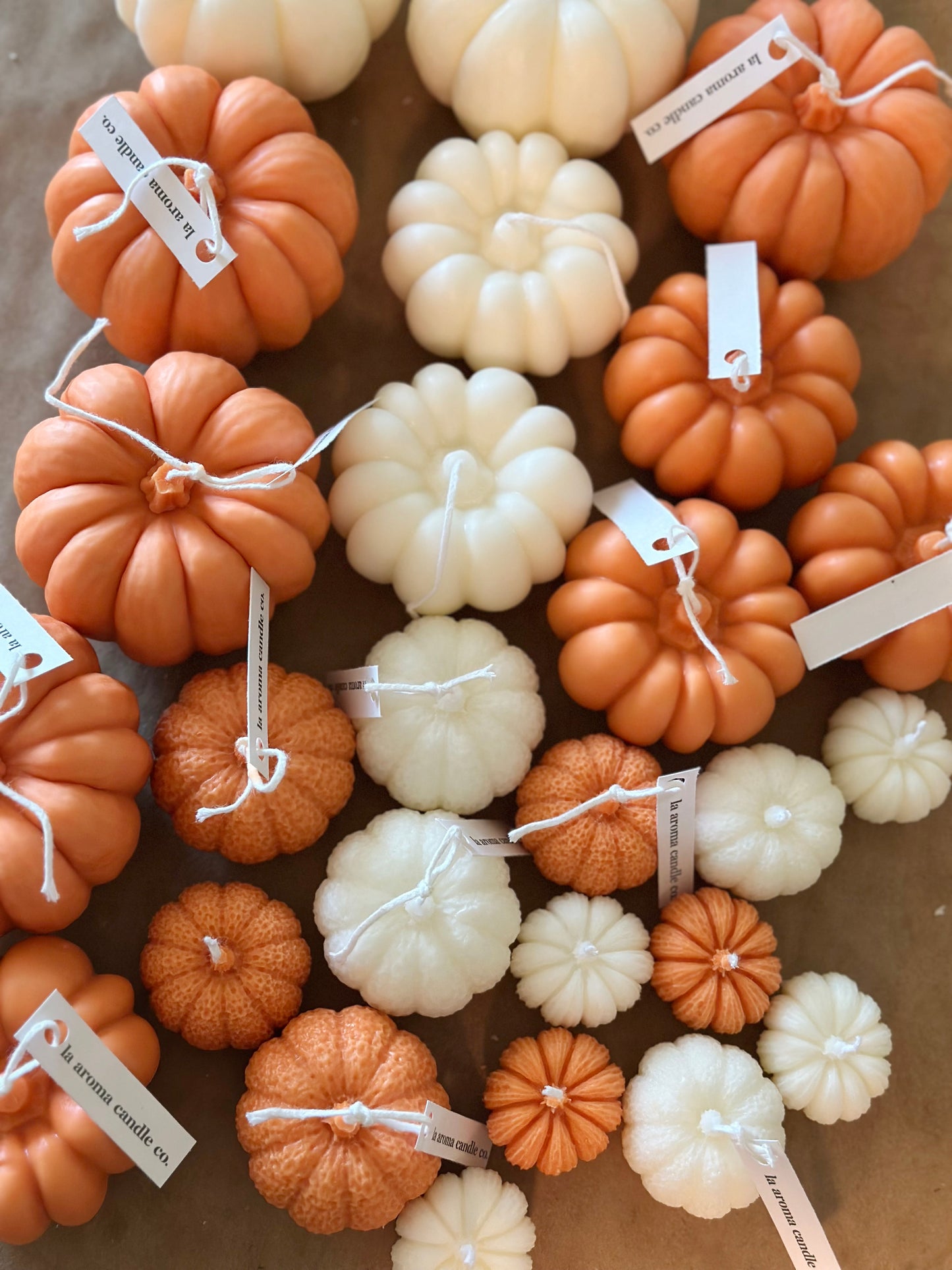 Harvest Pumpkin Shaped Candles