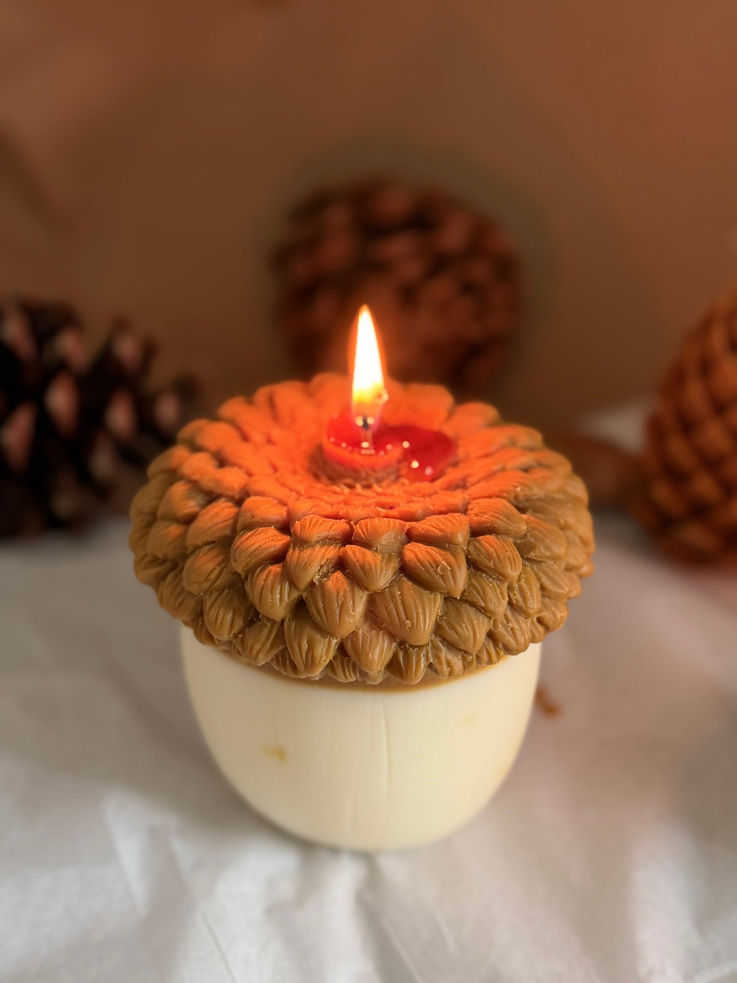 Forest Acorn Candle