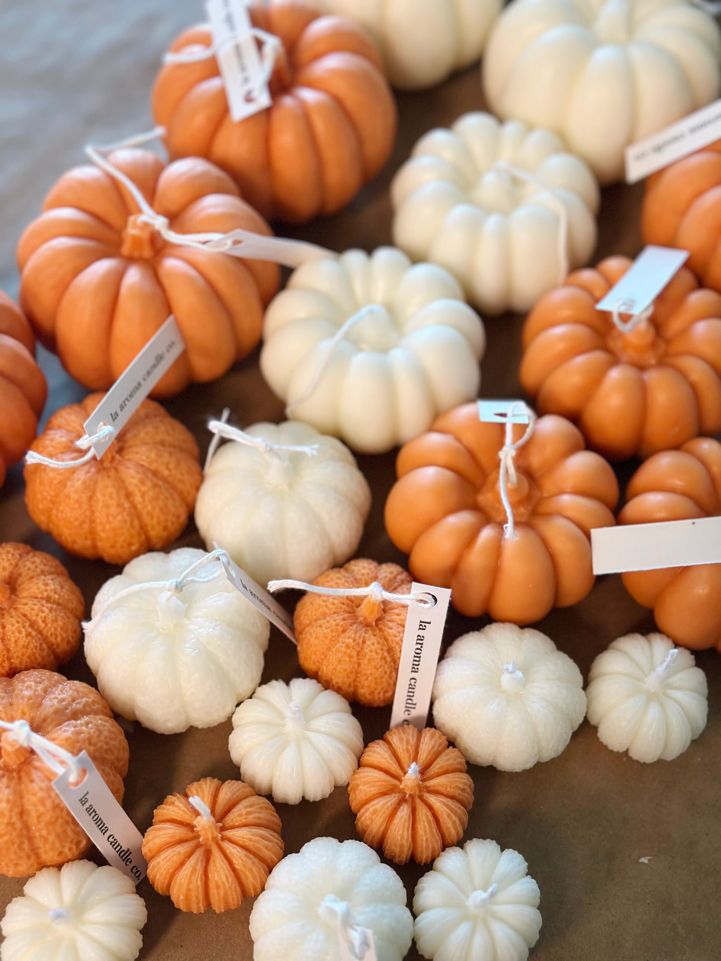 Harvest Pumpkin Shaped Candles