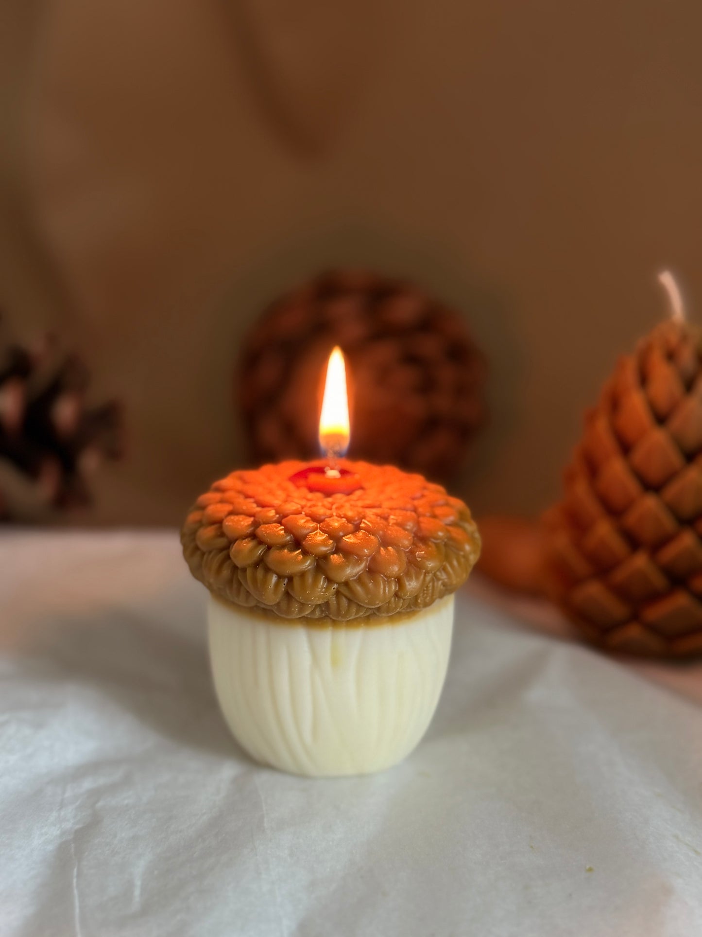 Forest Acorn Candle