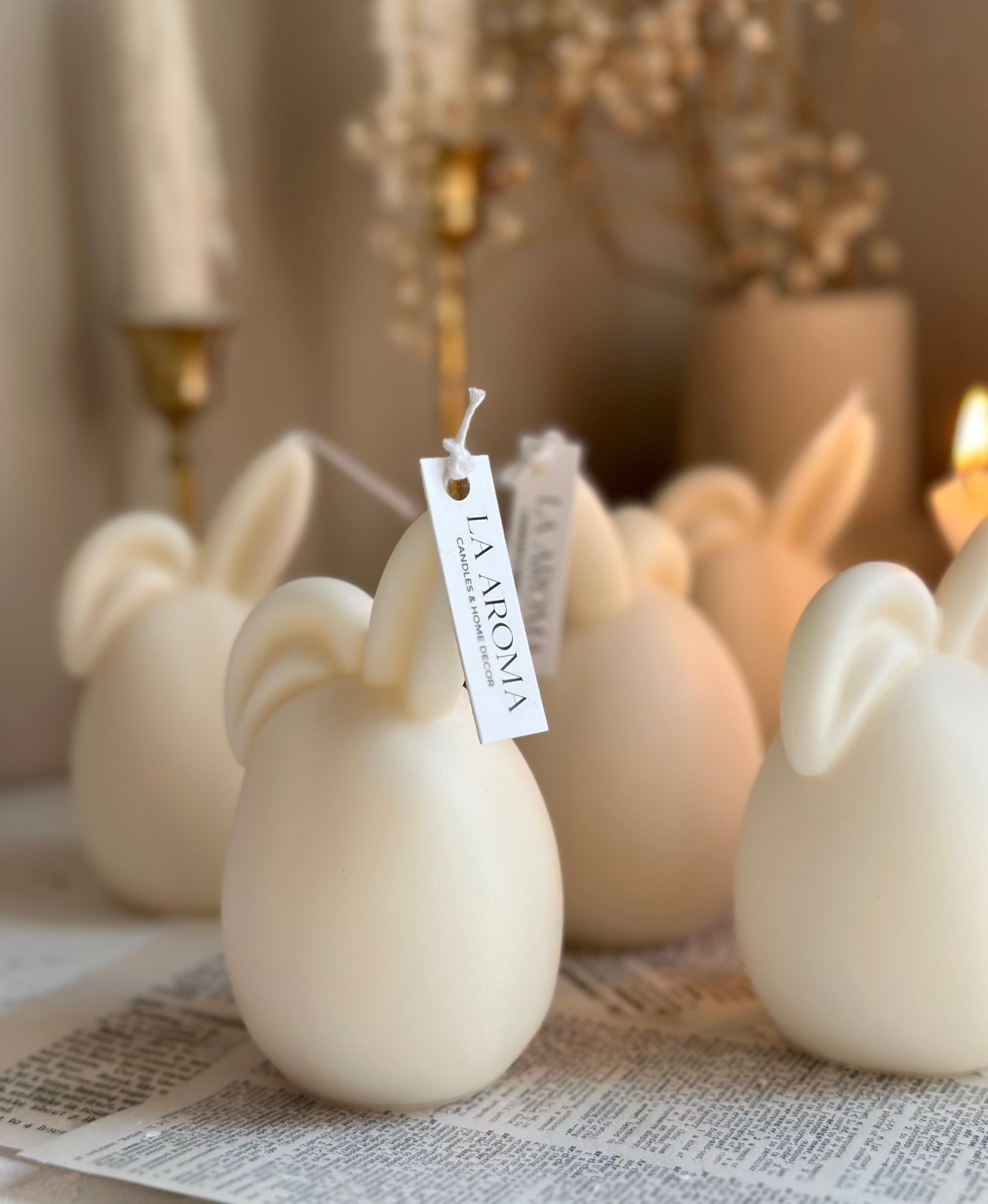 Easter Bunny Egg Candle (1 pc）