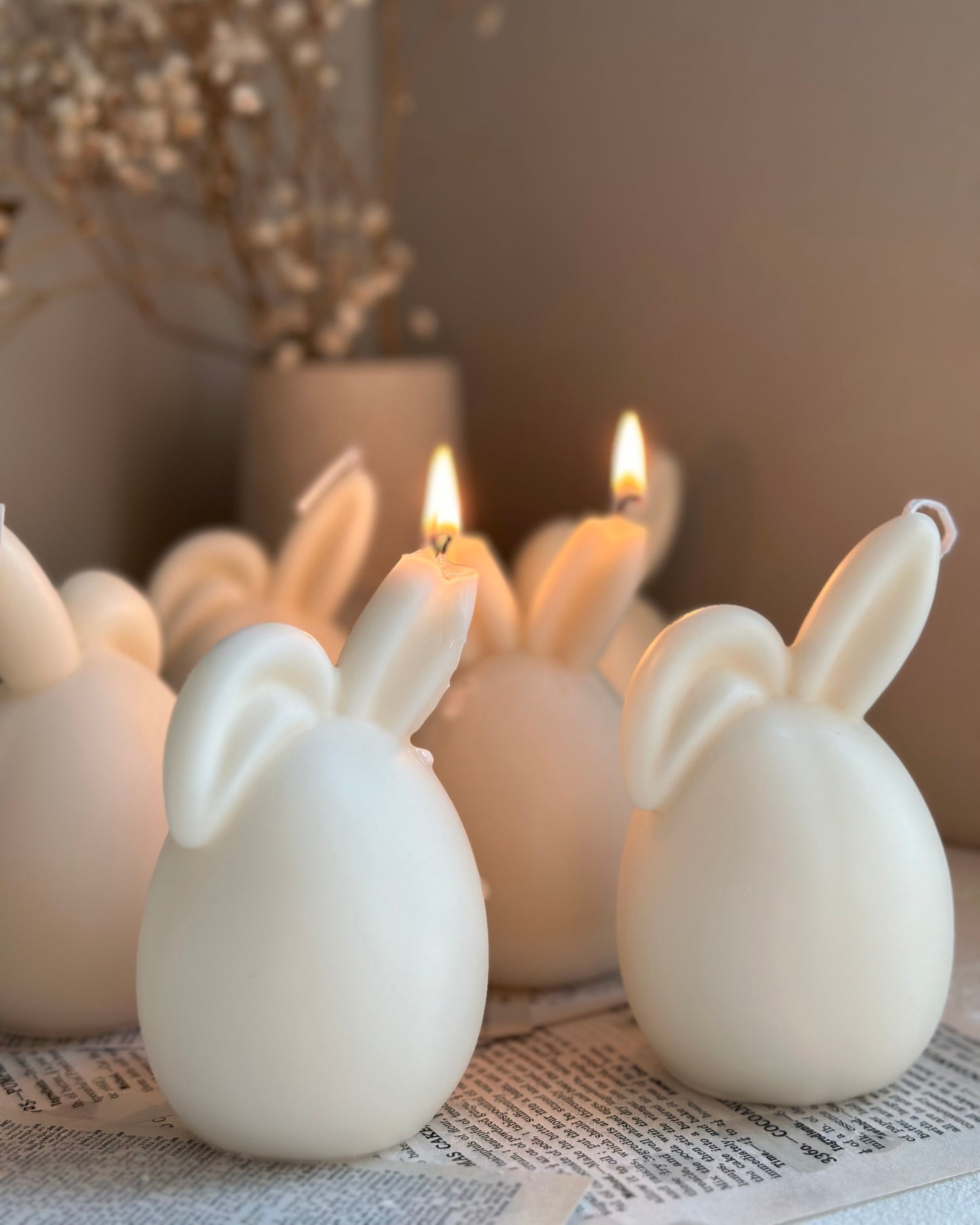 Easter Bunny Egg Candle (1 pc）