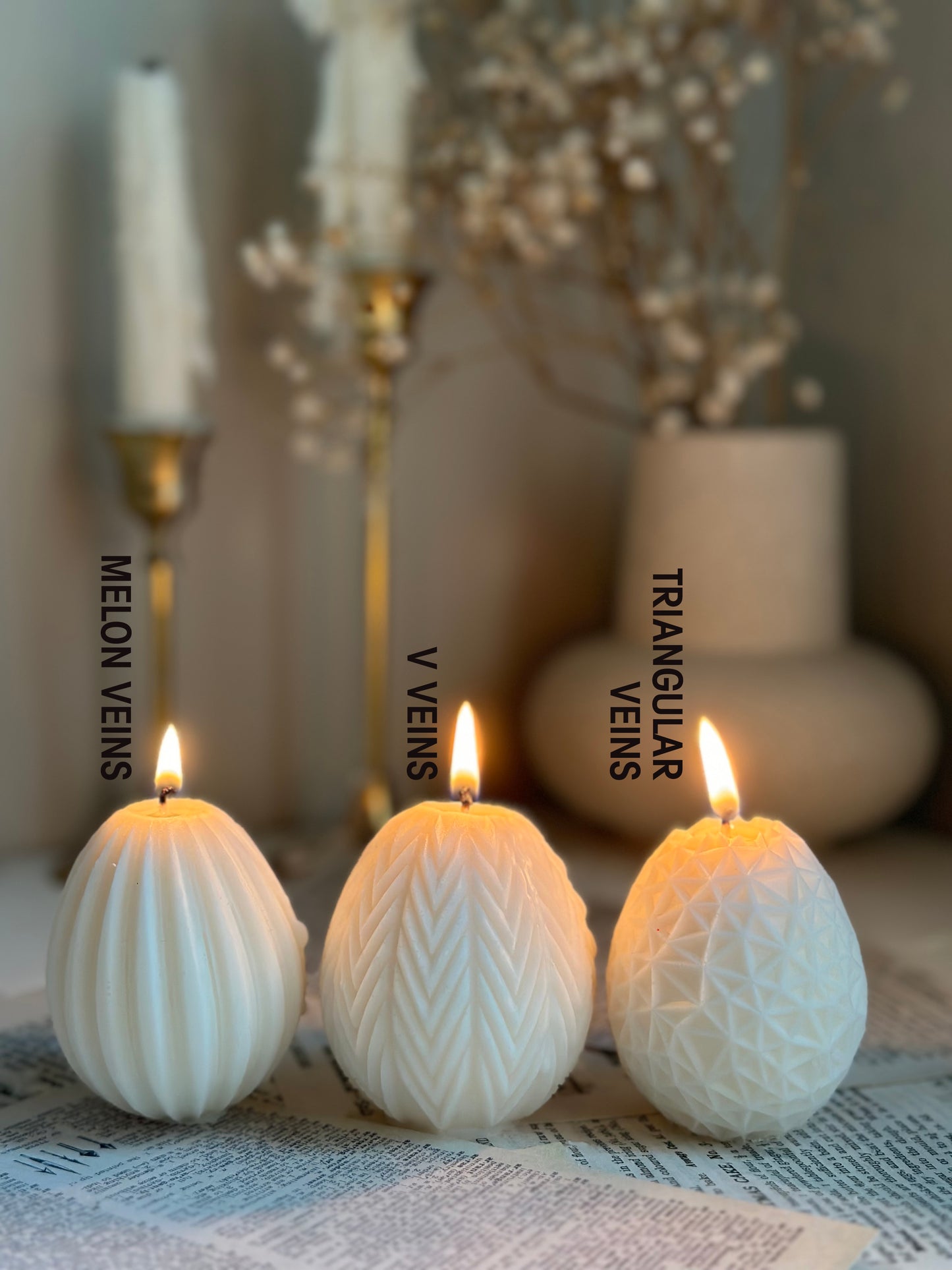 Easter Bunny Egg Candle, Greek Easter candle