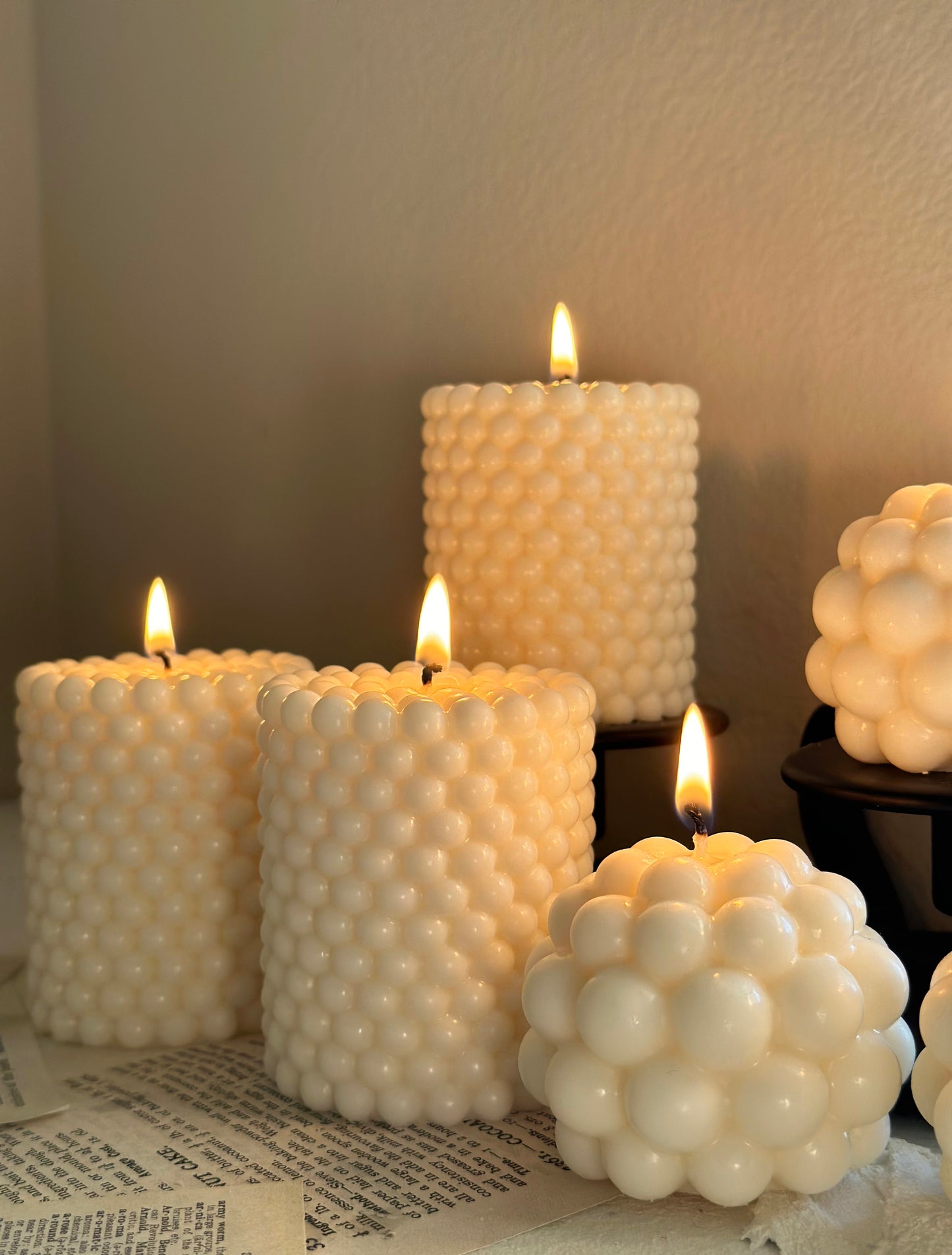 Bubbles Candle