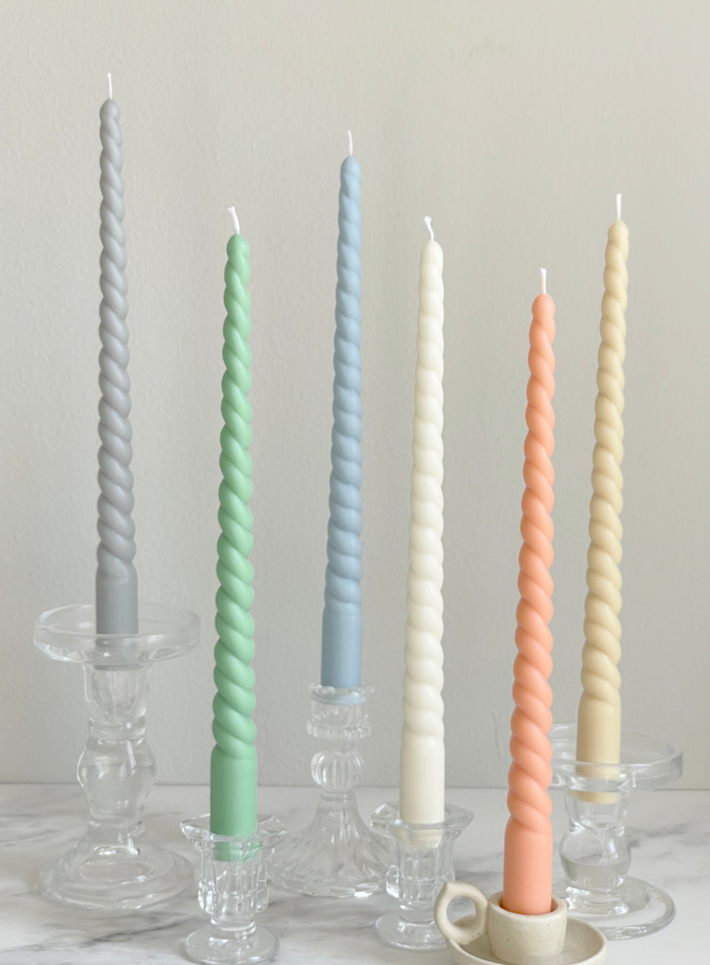 Narrow Twisted Taper Candles 11 1/4''(A Pair)