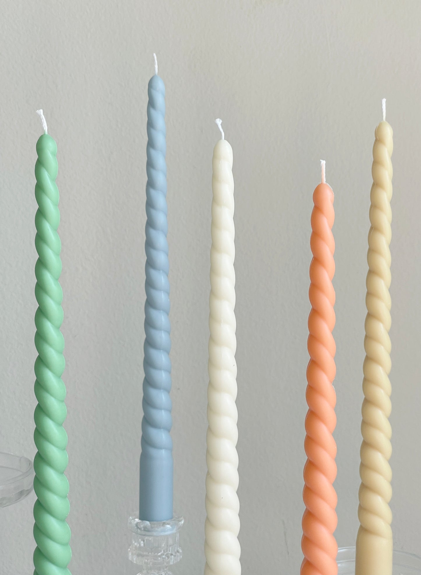 Narrow Twisted Taper Candles 11 1/4''(A Pair)
