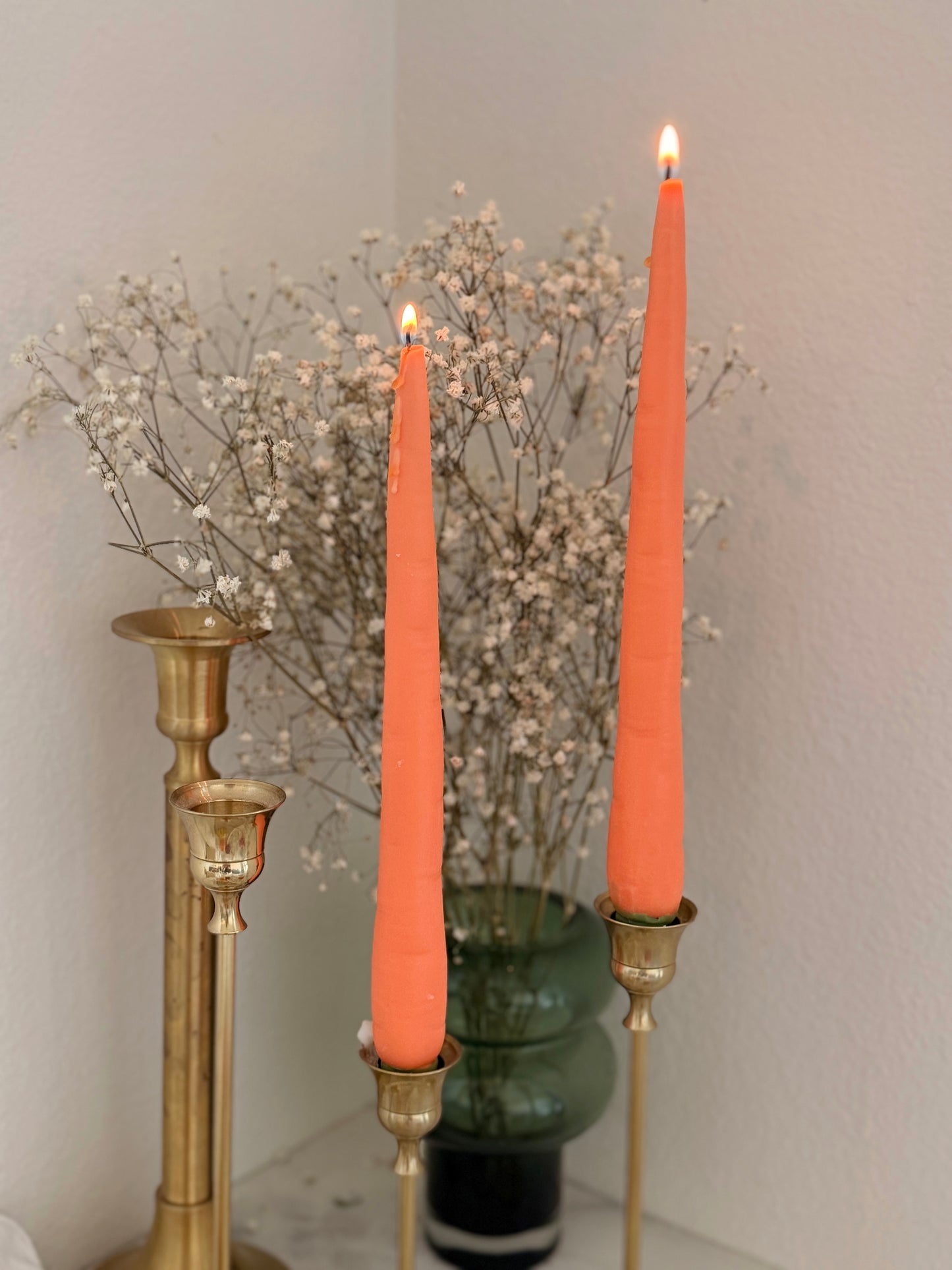 Handmade Carrot Candle（A pair)