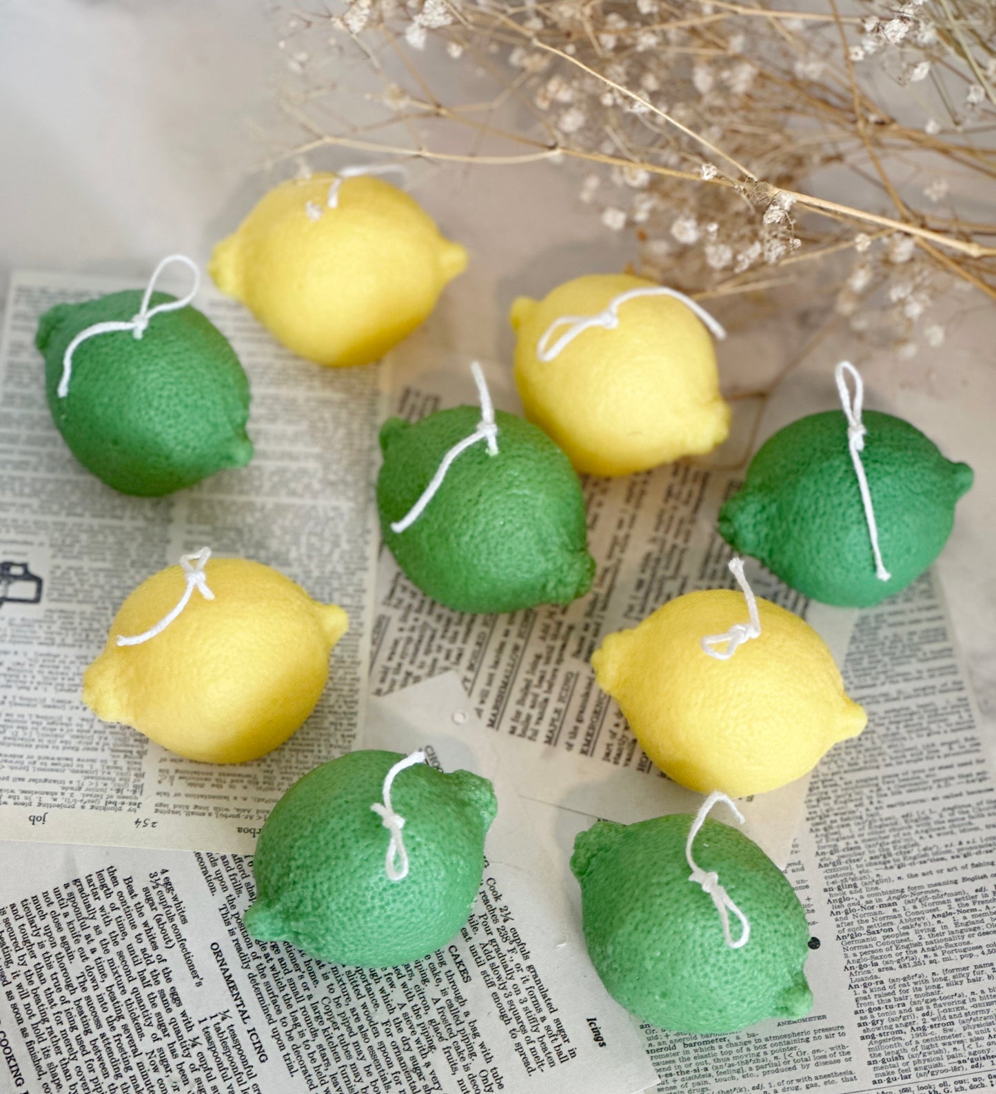 Lemon Shaped Candles