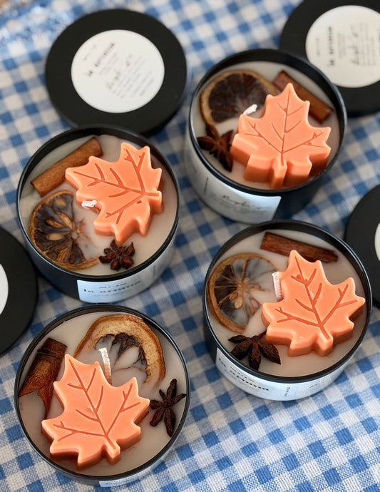 Autumn Leaf Candle Jar | 8oz