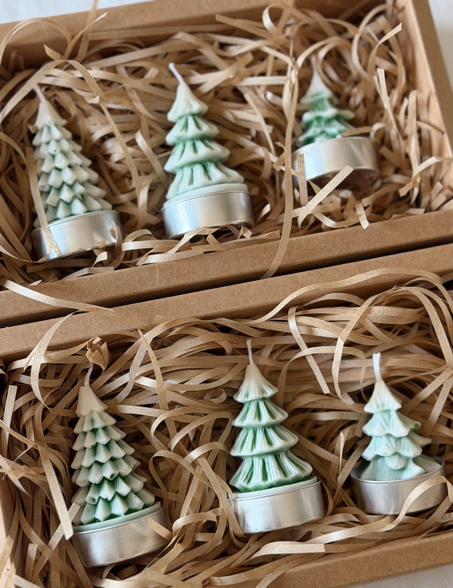 Mini Christmas Tree Trio Candles