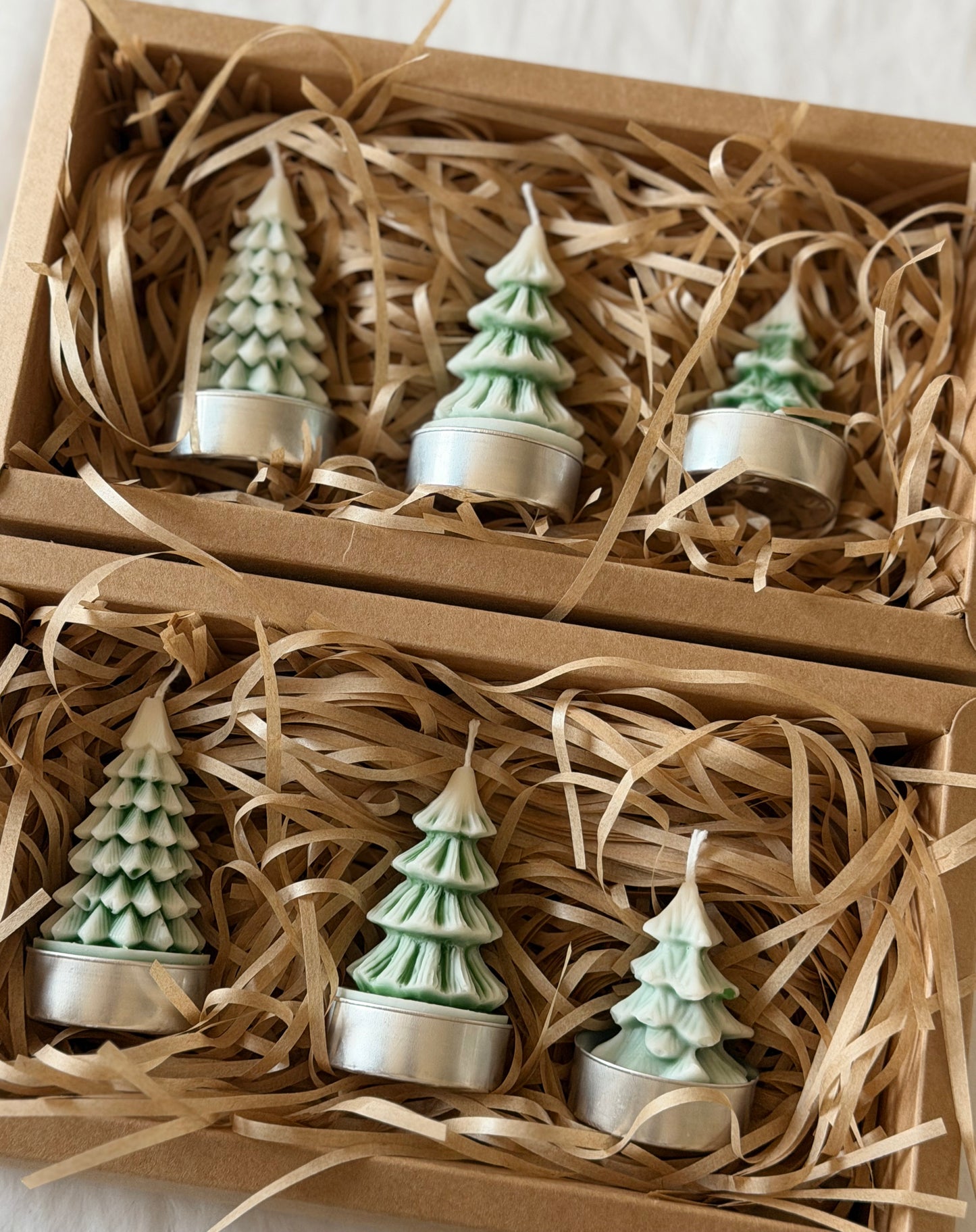 Mini Christmas Tree Trio Candles