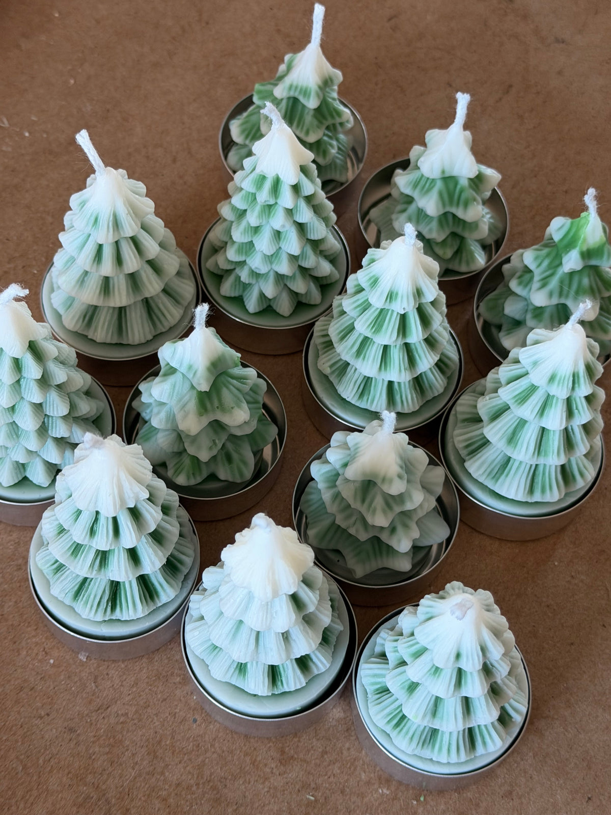 Mini Christmas Tree Trio Candles