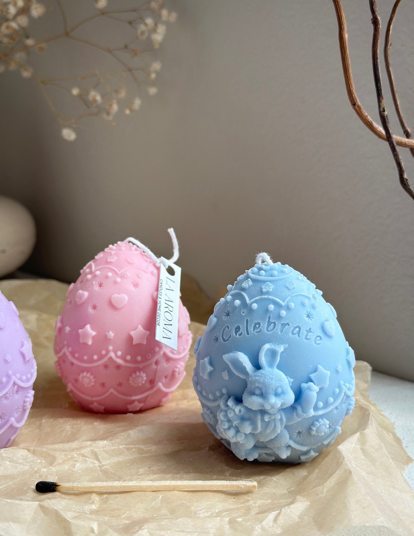 "Celebrate" Easter Candle
