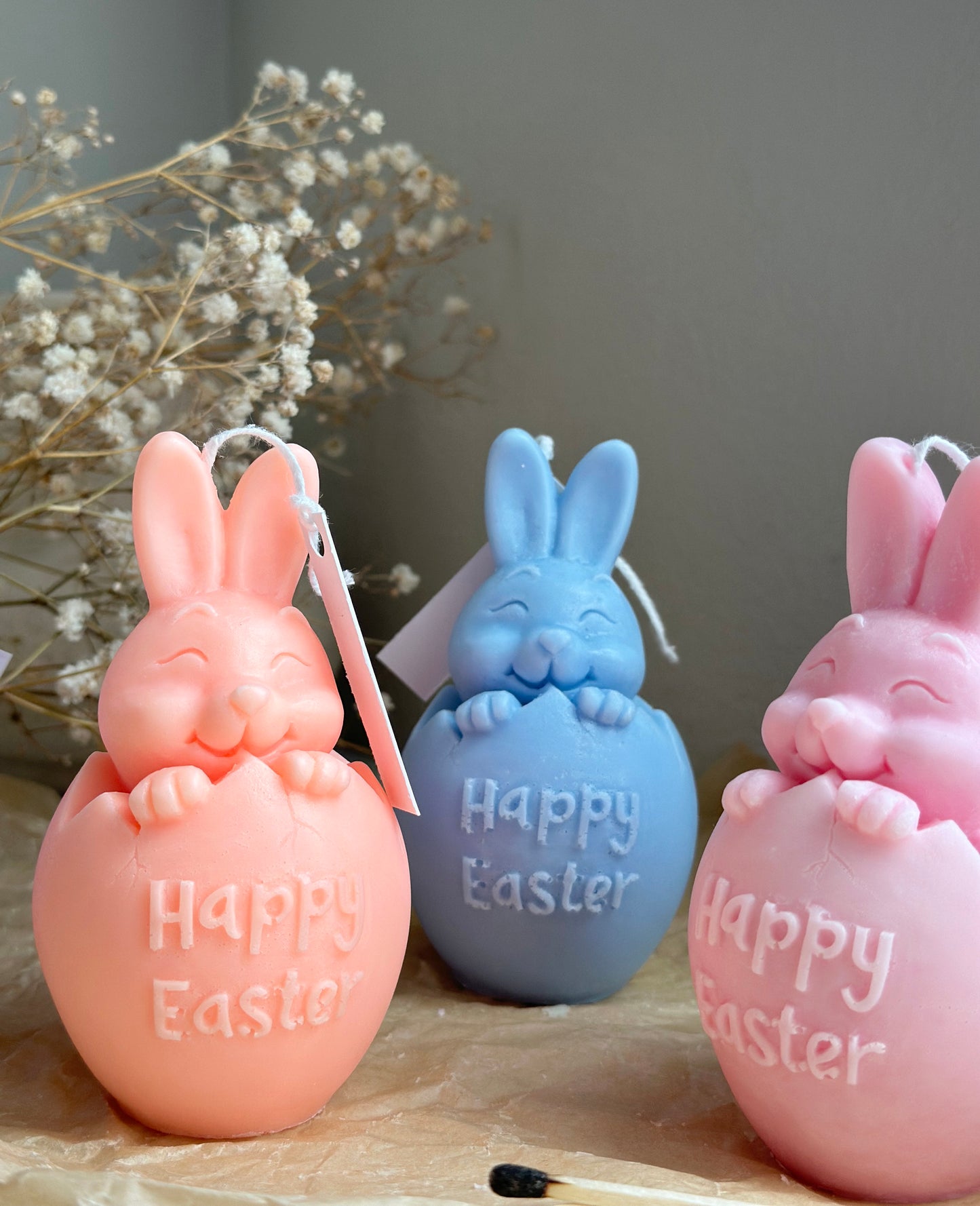"Happy Easter" Candle