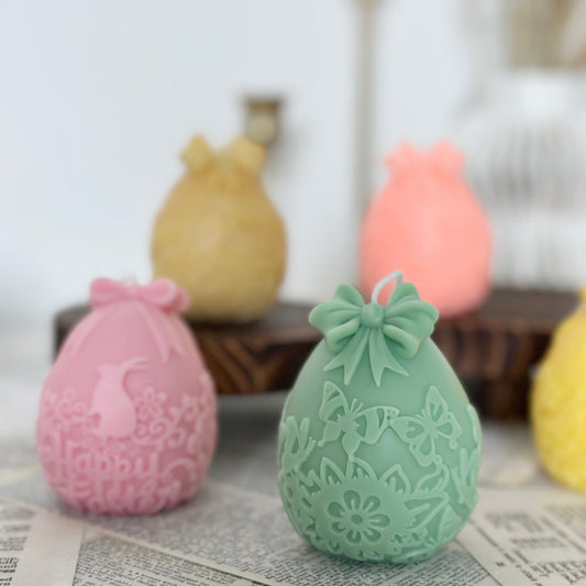 Cute Bowknot Easter Candle