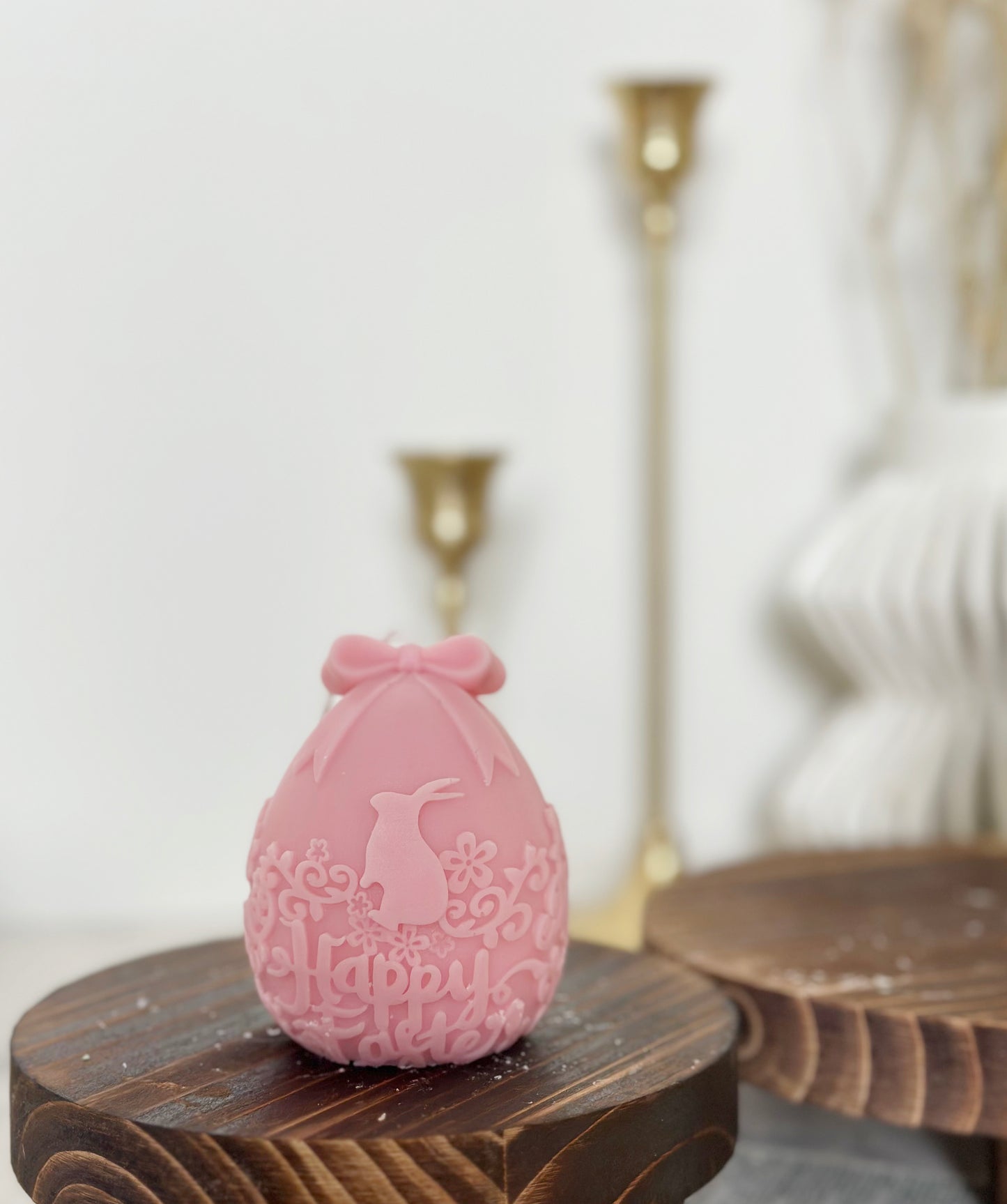 Cute Bowknot Easter Candle
