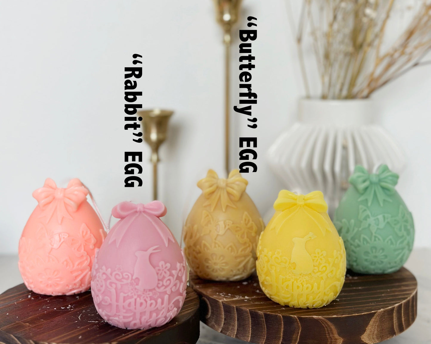 Cute Bowknot Easter Candle