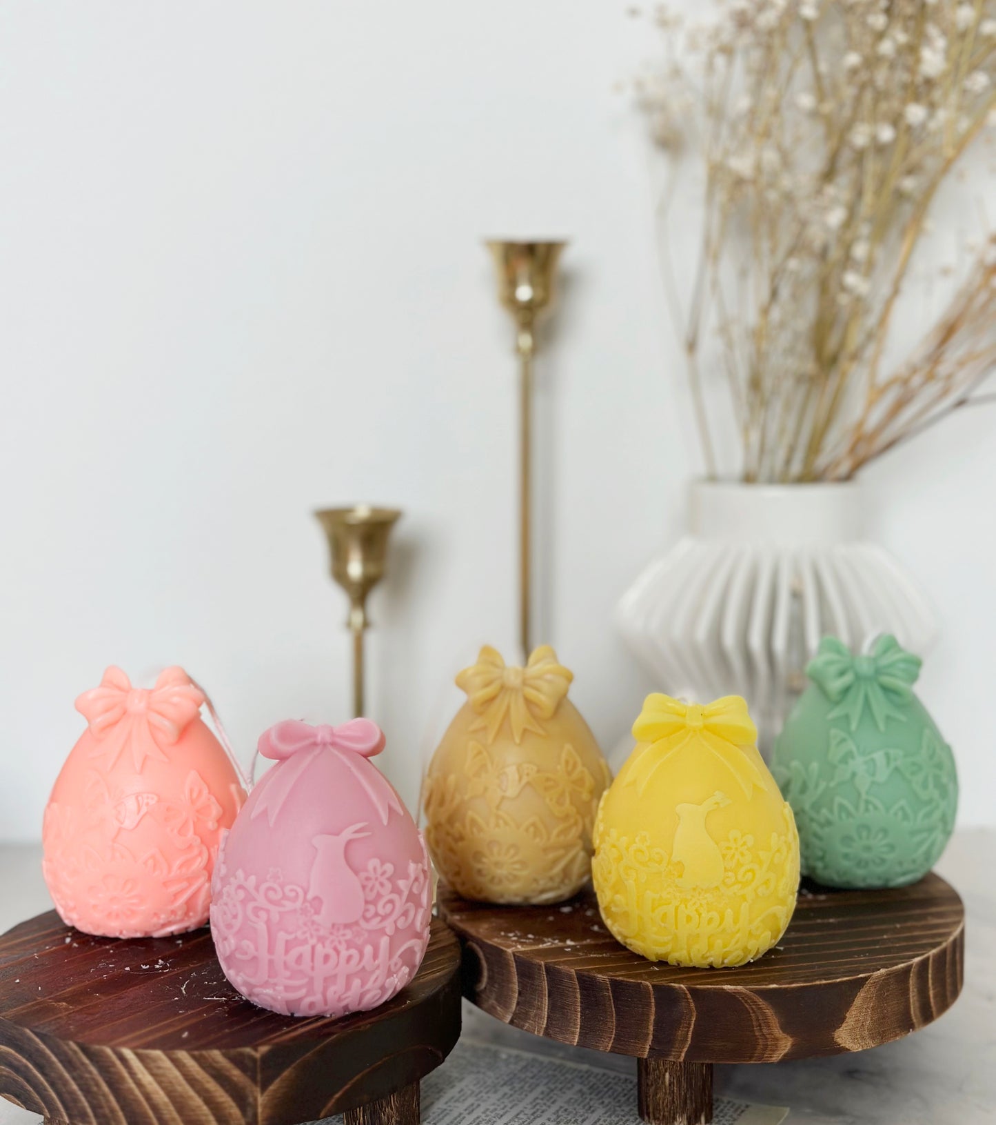 Cute Bowknot Easter Candle