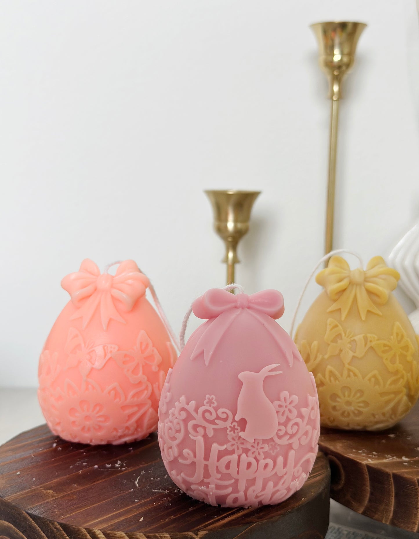 Cute Bowknot Easter Candle
