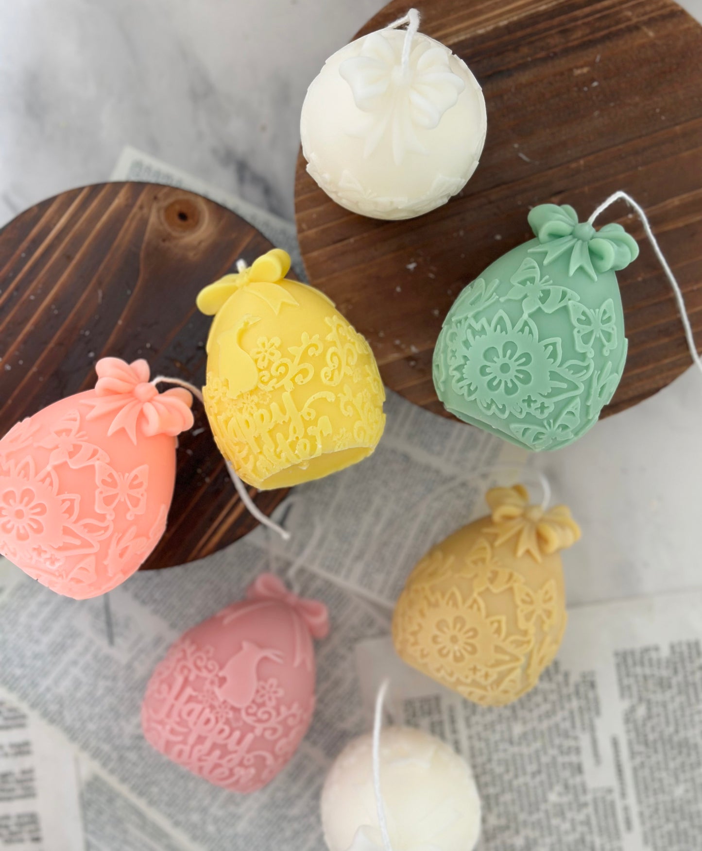 Cute Bowknot Easter Candle