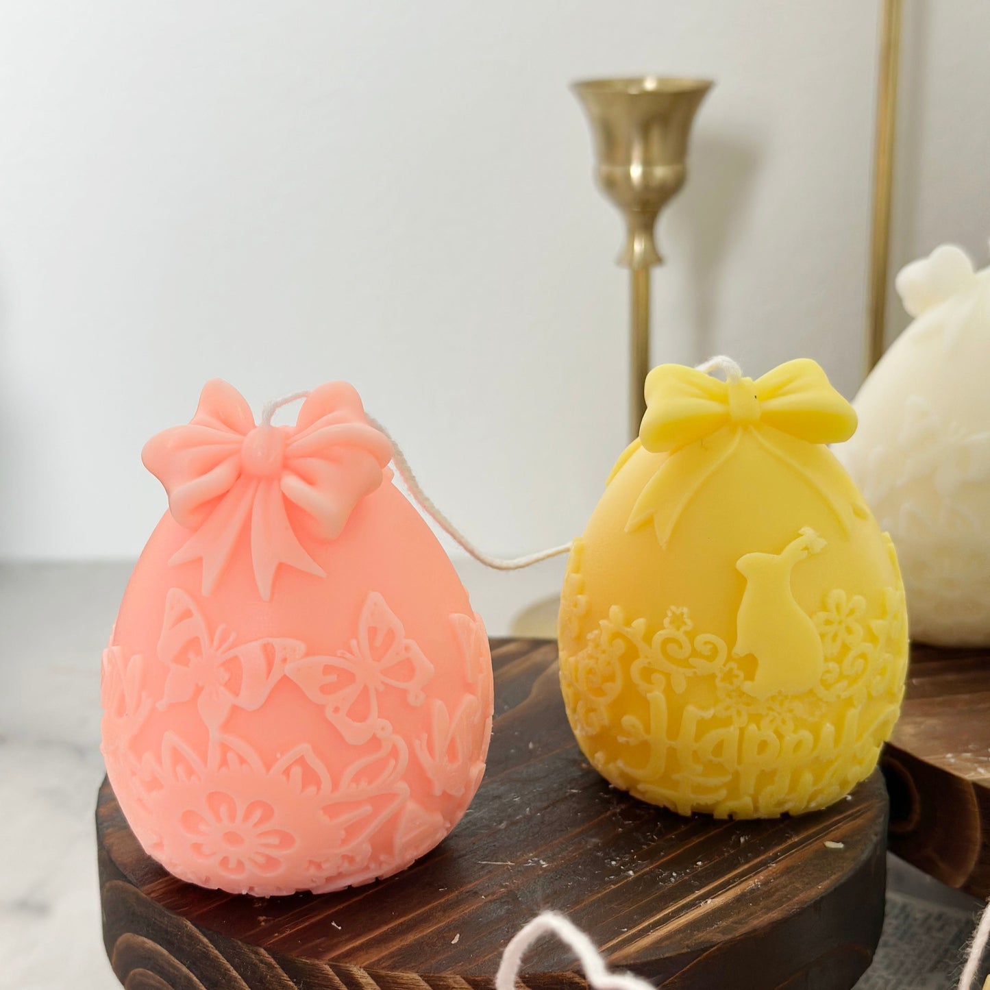 Cute Bowknot Easter Candle